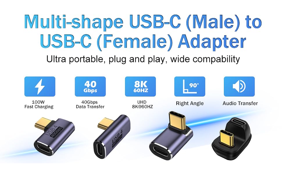 multi shape USB C adapter