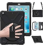 BRAECN for iPad Air 1st Generation Case 2013 .Heavy Duty Protective Case with 360 Rotating Stand/...