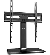 Universal TV Stand/Base Table Top TV Stand with Wall Mount for 27 to 55 inch 9 Level Height Adjus...