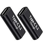 BOLS USB C Female-to-Female Adapter(2 pcs), Supports Fast Charging and Data Transfer Extension, u...
