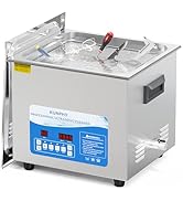 KUNPHY Ultrasonic Jewelry Cleaner, 16L(4.23gal) 40kHz Ultrasonic Cleaner with Degas, Adjustable H...