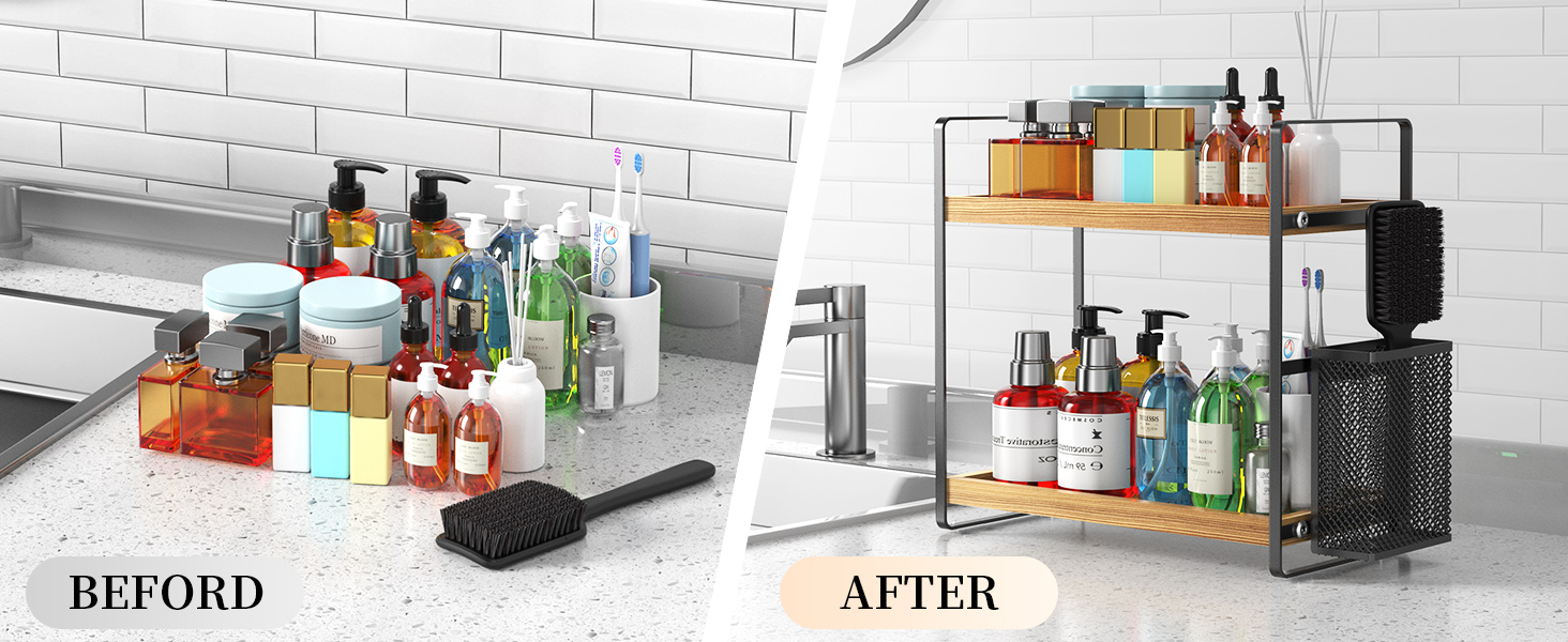 Bathroom counter organzier,bathroom organizer ,bathroom storage,bathroom shelf,vantiy organizer