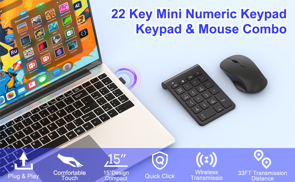 mouse with number pad wired