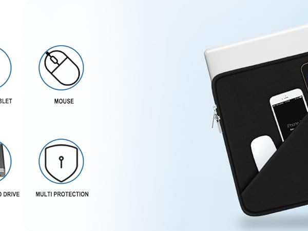 Laptop Sleeve Case 15.6 inch, Travel