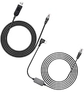 Hodeoo USB-C to RJ11 &amp; USB to RJ11 Radar Detector Cables, 6.56Ft Each, Compatible with Escort, Un...