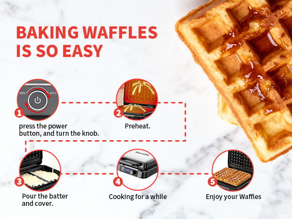 BAKING WAFFLES IS SO EASY
