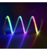 ALITOVE 12V WS2811 IC Addressable RGB COB LED Strip Lights 3.28ft Smart LED Strip Light 720LEDs 2...