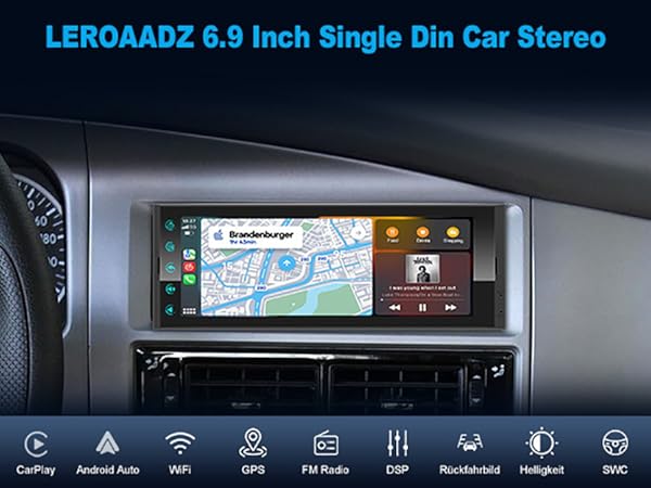 single din radio