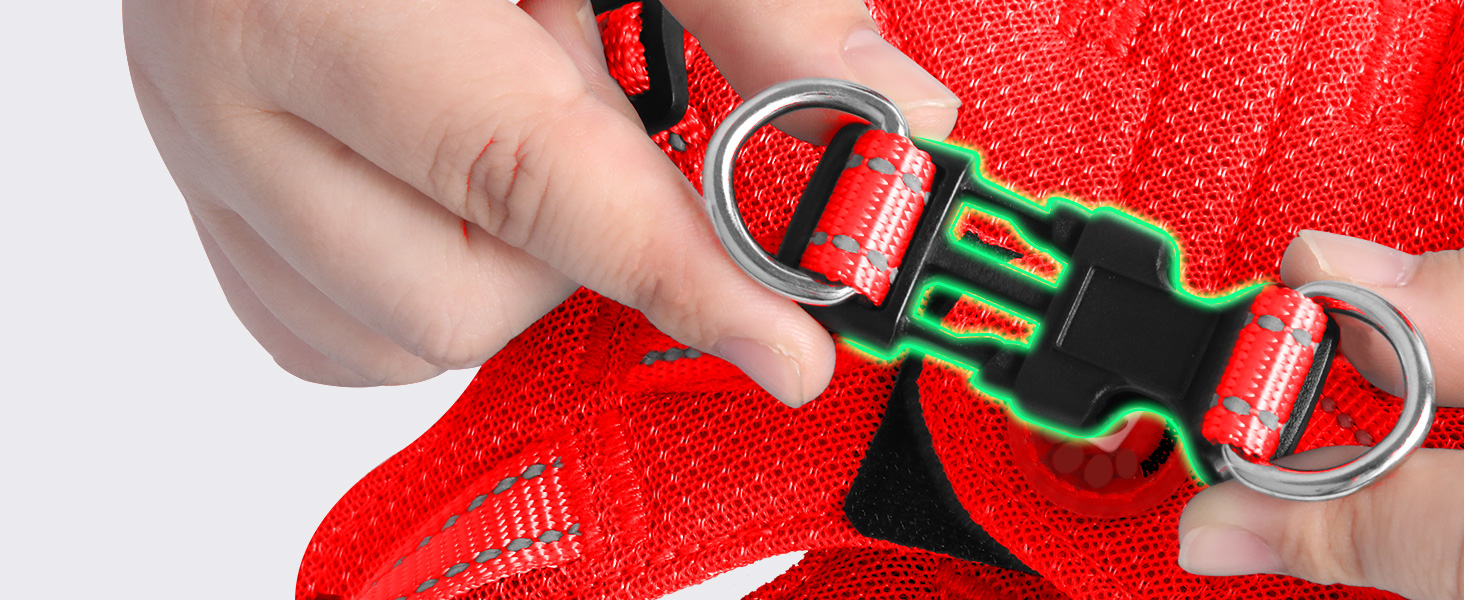 Step in dog vest harness , reflective adjustable puppy No pull harness