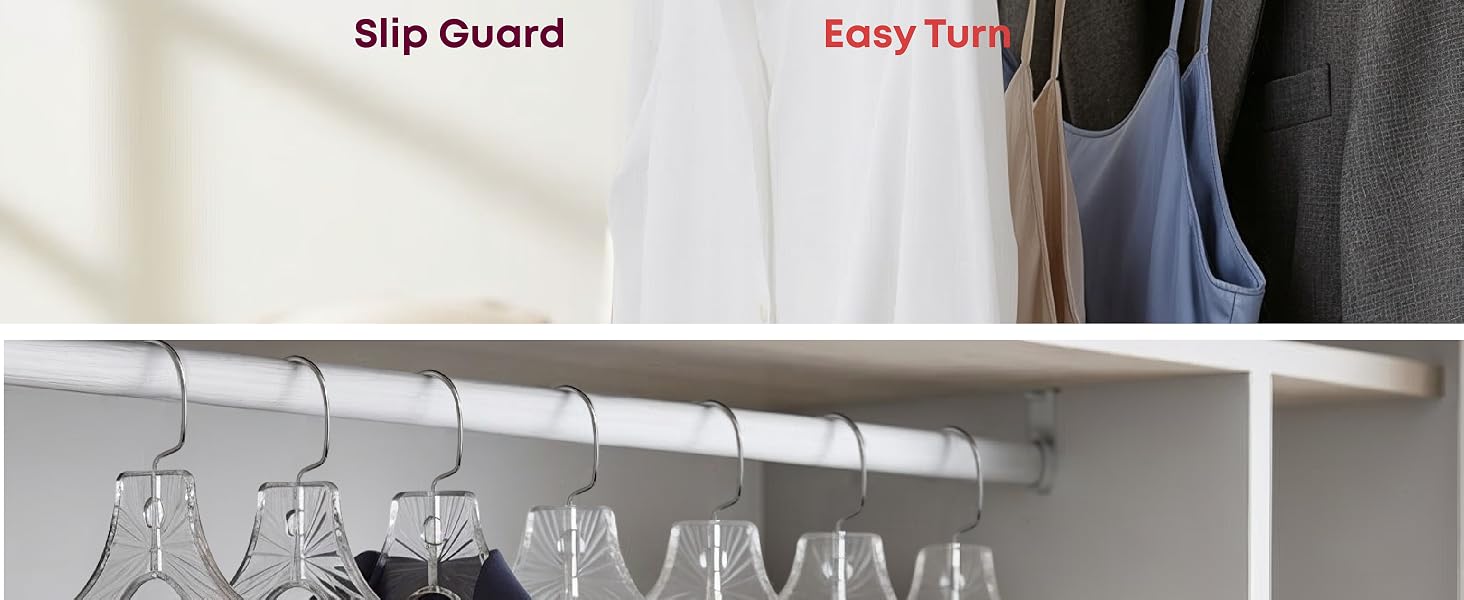 Hangers with Clips Plastic Set of 12 Pack Heavy Duty Hangers Dresses, TShirts Closet Organization