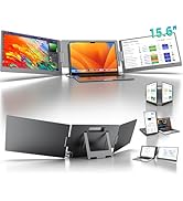KYY Laptop Screen Extender, 15.6" Monitor Extender with Type-C Plug&amp;Play, 1080P FHD Portable Trip...