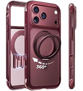 MAGIC JOHN for iPhone 18 / 17 Pro Max Case with Stand, Fit for MagSafe | 360° Rotatable Stand, Mi...