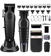 KEMEI Professional Hair Clippers, Hair/Beard Trimmer, Eletric Shaver Set for Men, Cordless Beard ...