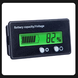 Motorcycle Golf cart Battery Meter Digital Battery Capacity Remaining Capacity Percentage Tester 