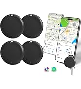 OTIC Dual System Bluetooth Smart Tracker Tags 4 Pack, Item Finder Locator for Apple Find My (iOS)...