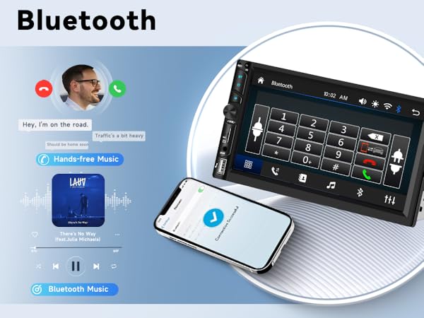 Bluetooth hands-free call and music
