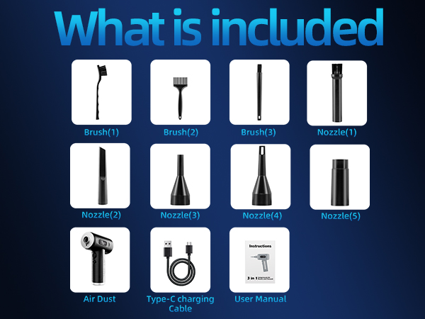 Replaces Compressed Air Cans, air duster rechargeable, air duster for pc, air duster electric,