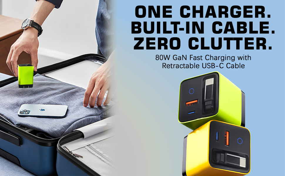 3 in 1 80 watt charger