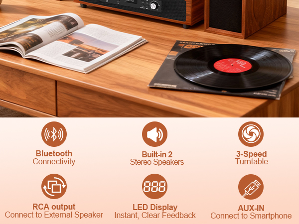 vintage record player