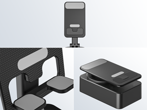 Adjustable and foldable phone holder