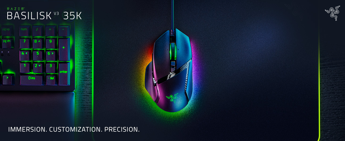 basilisk v3 35 35k 35000 35,000 gaming wireless mouse pc pro keyboard black logitech g502