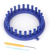 Katech Round Knitting Looms Set 14 cm Diameter Blue Plastic Weaving Looms Scarf Hats Making Tools...