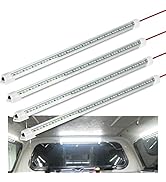 WELLUCK 12V Interior LED Light Bar, DC Light Strip w/Switch for Car, Trailer, Truck Bed, Van, RV,...