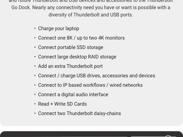 OWC Thunderbolt Go Dock-