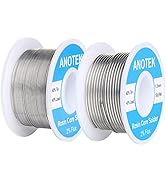 60/40 Rosin Core Solder Wire, 0.6mm and 1.5mm Tin Lead Rosin Core Solder for Stained Glass, Elect...