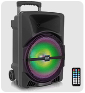 Pyle Wireless Portable PA Speaker System -1200W High Powered Bluetooth Compatible Indoor