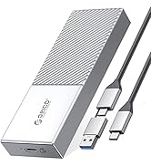 ORICO 20Gbps USB C to M.2 NVMe SSD Enclosure Reader, USB 3.2 Gen2x2 to NVMe PCIe M-Key Aluminum E...