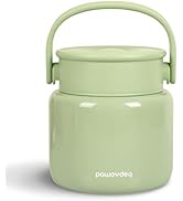 Pawovdeq Adults Bento Soup Thermos for Hot Food Stainless Steel Thermal Lunch Container with Spoo...