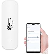 WiFi Temperature Humidity Sensor: Tuya Smart Temperature Humidity Monitor, Indoor Thermometer Hyg...