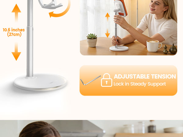 vertical phone stand cell phone stand holder for desk iphone 17 16 15 14 13 pro max air video