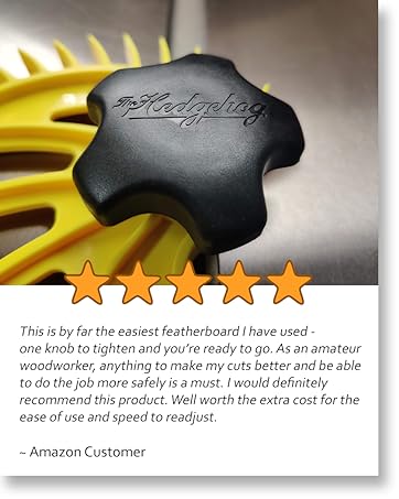 Hedgehog featherboard customer testimonial 5-star review