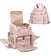 Prokva Large Makeup Cosmetic Bag with 3 Removable Case, Double Layer Travel Makeup Organizer Case...