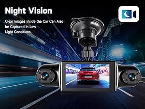 360 Degree View 4 Channel Dash Cam Front