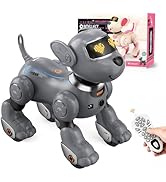 PRANITE Robot Dog, Remote Control Programmable Smart Toy with Touch and Music Interaction, Follow...