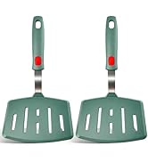 2 Pack Silicone Large Pancake Spatula Turner for Nonstick Cookware, Extra Wide Spatula for Cookin...