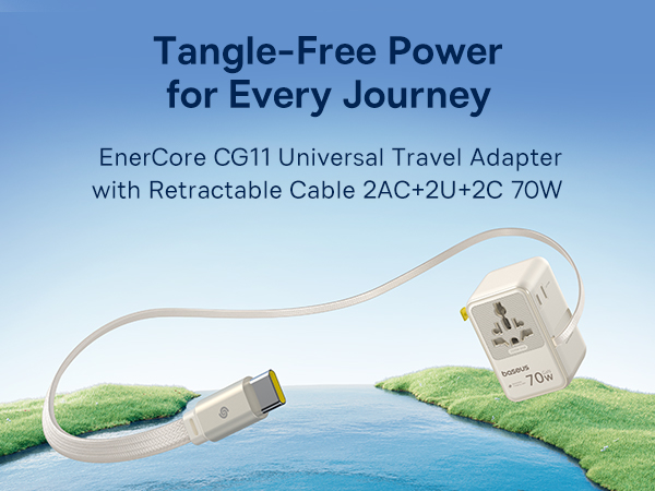 EnerCore CG11 Universal Travel Adapter 70W