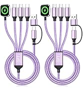 4in2 Multi Charging Cable for iWatch Charger/iPhone Charger/CarPlay Cable, Beach Travel Vacation ...