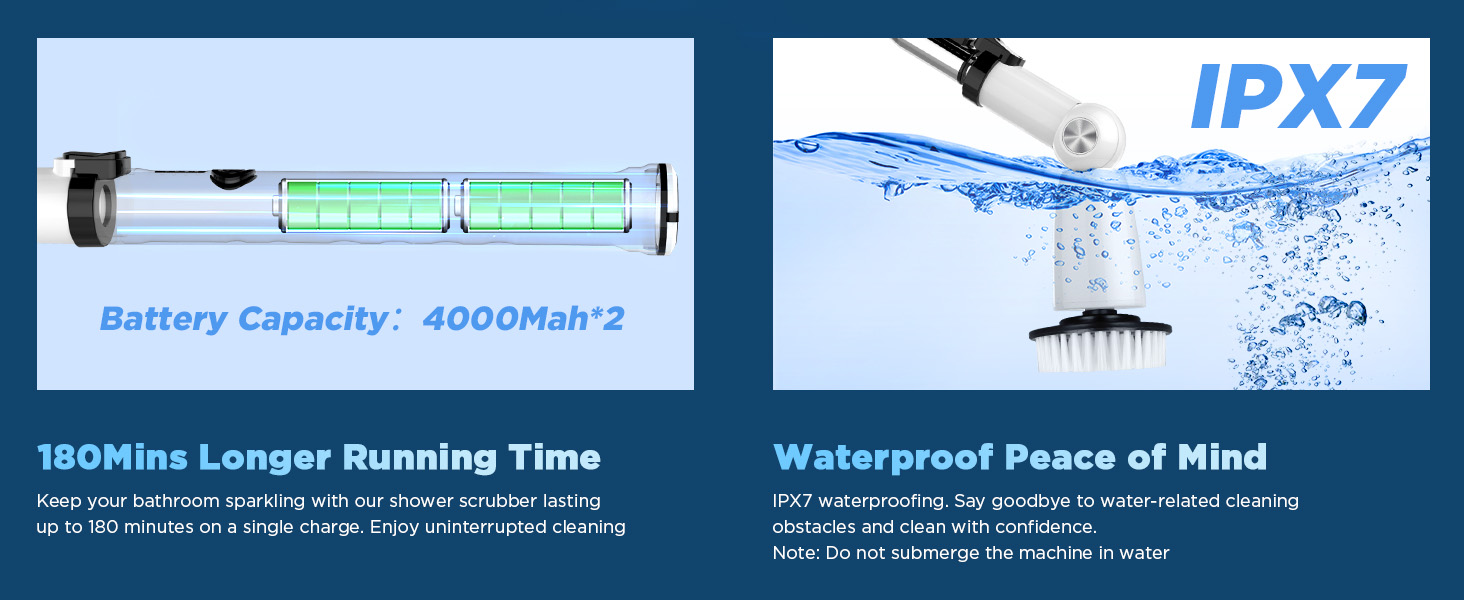 electric spin scrubber brush power brush floor scrubber