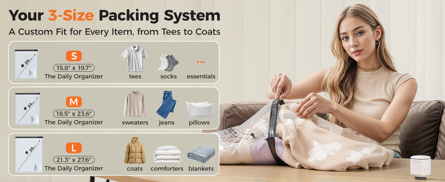 vacuum seal bags for clothing travel