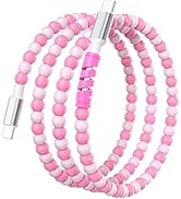 COOYA Beaded Charger Cable 3.3FT, USB C Cord PD 60W 45W Fast Charging Dual Type C Charge Wire for...