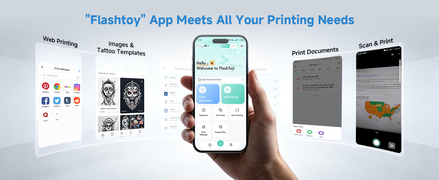 Flashtoy lets thermal printer print web pages, images, tattoo templates, documents, and scans
