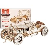 ROKR 3D Wooden Puzzle for Adults Mechanical Car Model-DIY Building Vehicle Kits-Brain Teaser Toys...