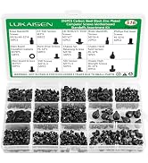 516PCS Computer Screws Assortment Kit, 6-32 Male to M3 Female Carbon Steel Black Zinc Plated Moth...