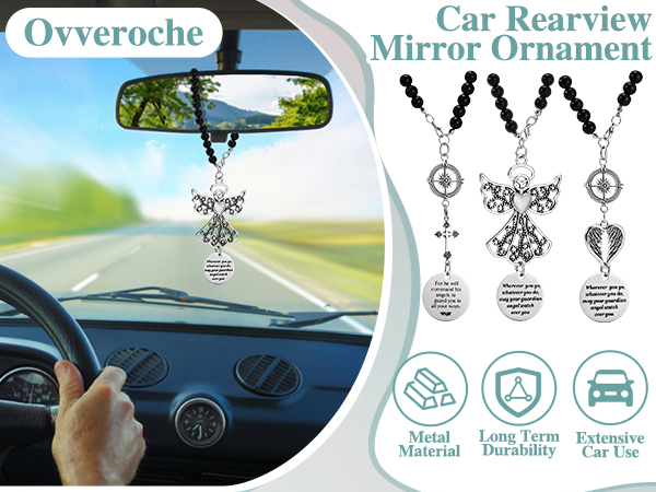 Guardian Angel Rearview Mirror Charm