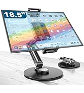 Portable Monitor Stand Large Clamp - Heavy Duty Aluminum Body support up to 4.4LBS 16" 17.3" 18.5...