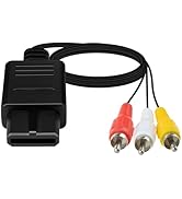 N64 AV Cable SNES AV Cable Gamecube 3RCA Composite Video Cord Compatible with Nintendo 64/N64/Gam...